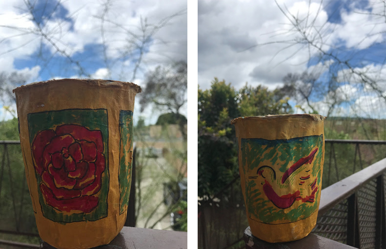 Make Art Home—Papermache Maya Vessels Unframed